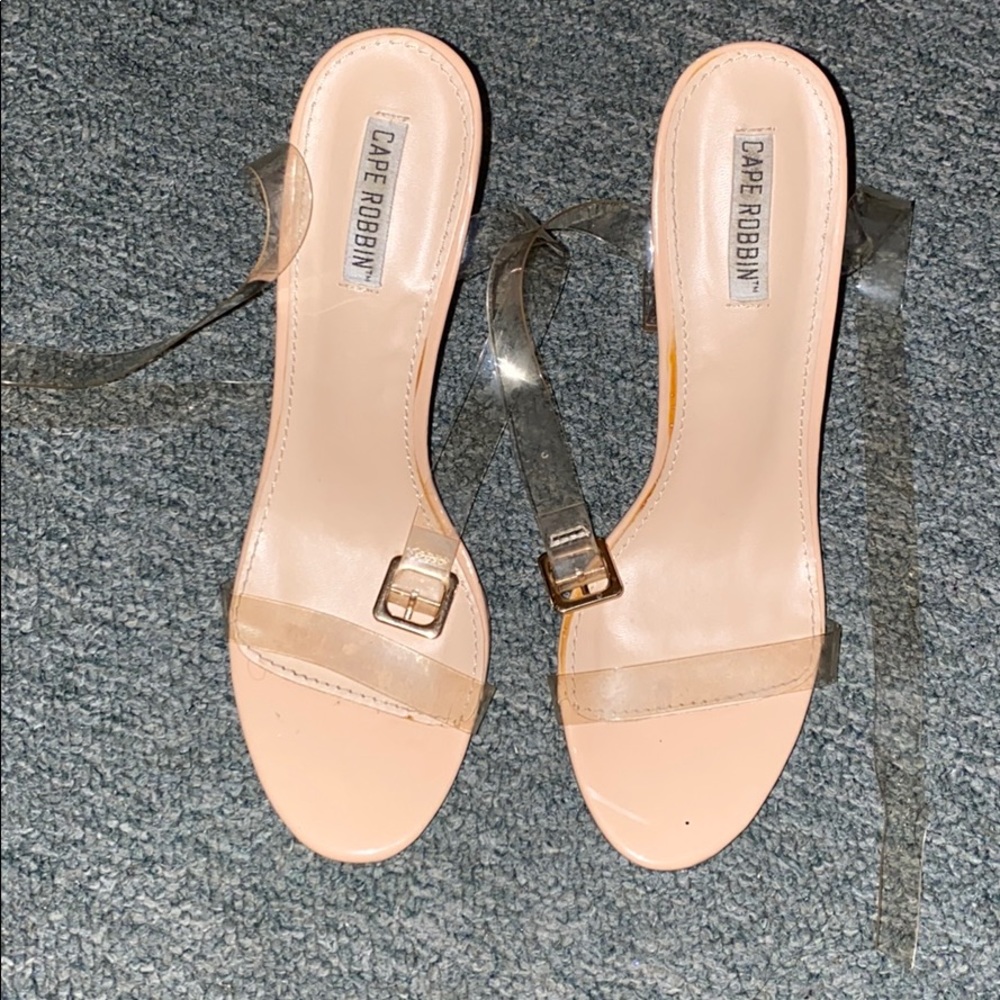 Clear heels